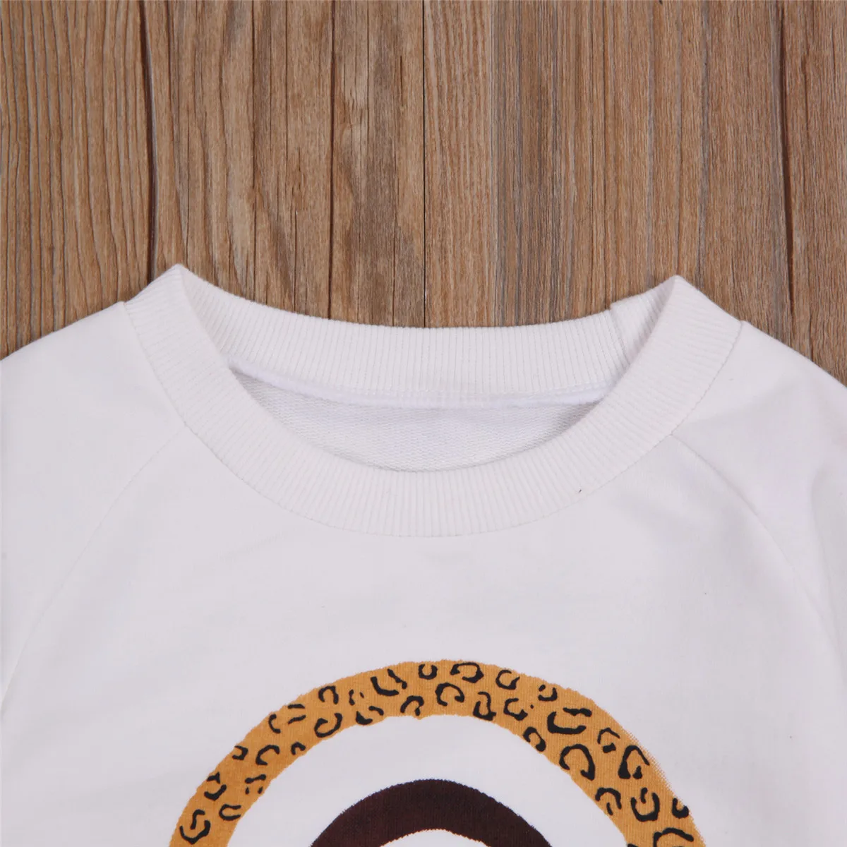 Kids Rainbow Hoodies Sweatshirts Casual Long Sleeve Top, White Round Collar Pullover Boys Girls 0-6 Years Spring Autumn