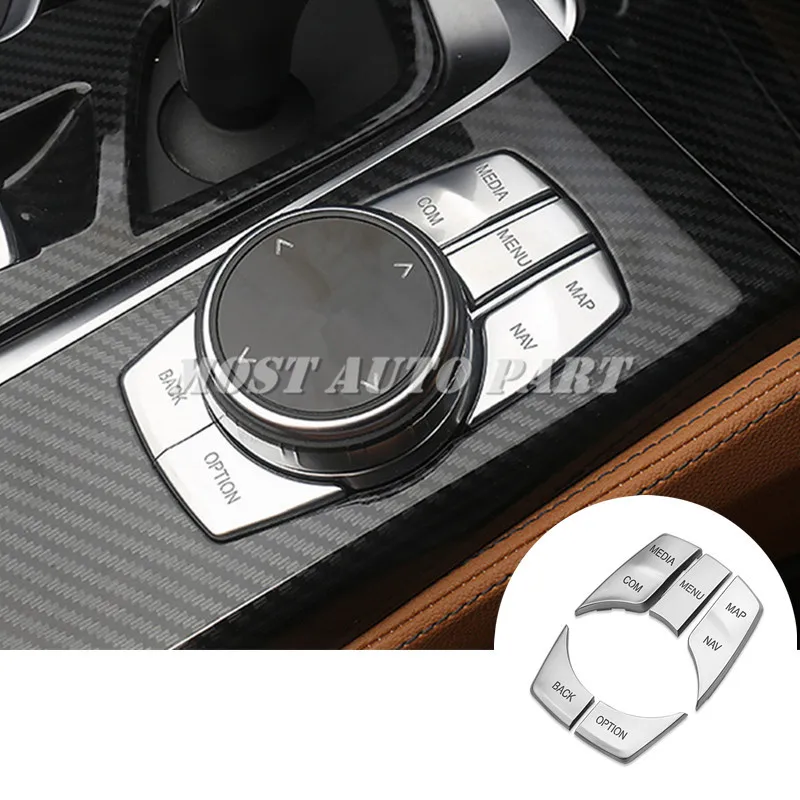 Внутренняя консоль iDrive мультимедийная кнопка крышка для BMW X3 X4 G01 G02 2018 2021