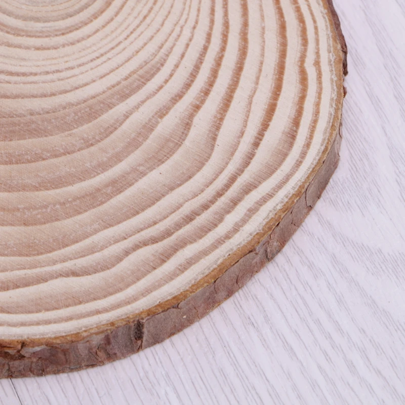 

Natural Wood Slices Plate Round Wooden Chips Disc For DIY Craft Ornament diy wood