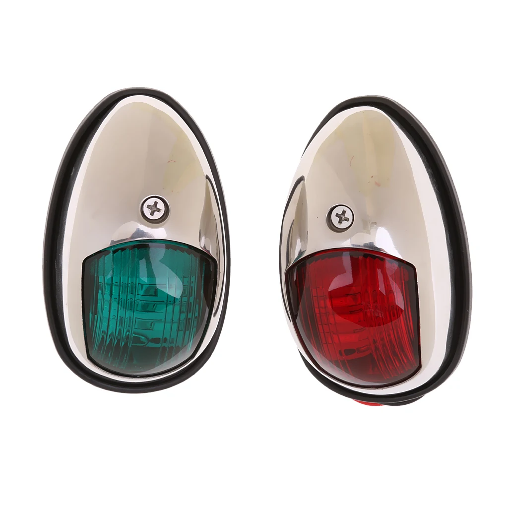 

LED Red + Green Navigation Light For Starboard Port Of Marine Boat
