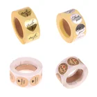 500 шт.рулон, стикеры с милым сердцем для скрапбукинга, Подарочная коробка, клейкие наклейки для выпечки торта, бисквита, герметичные этикетки