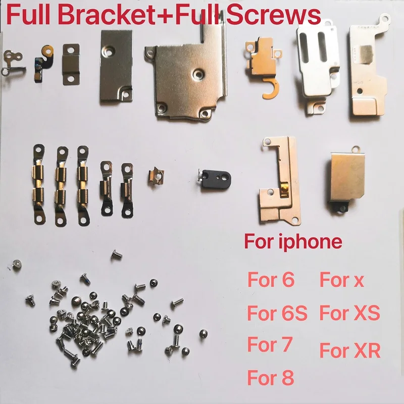 Полный комплект для iPhone 6 6s 6P 6SP 7G 7P 8G 8 Plus X XS XR XSMAX маленький металлический
