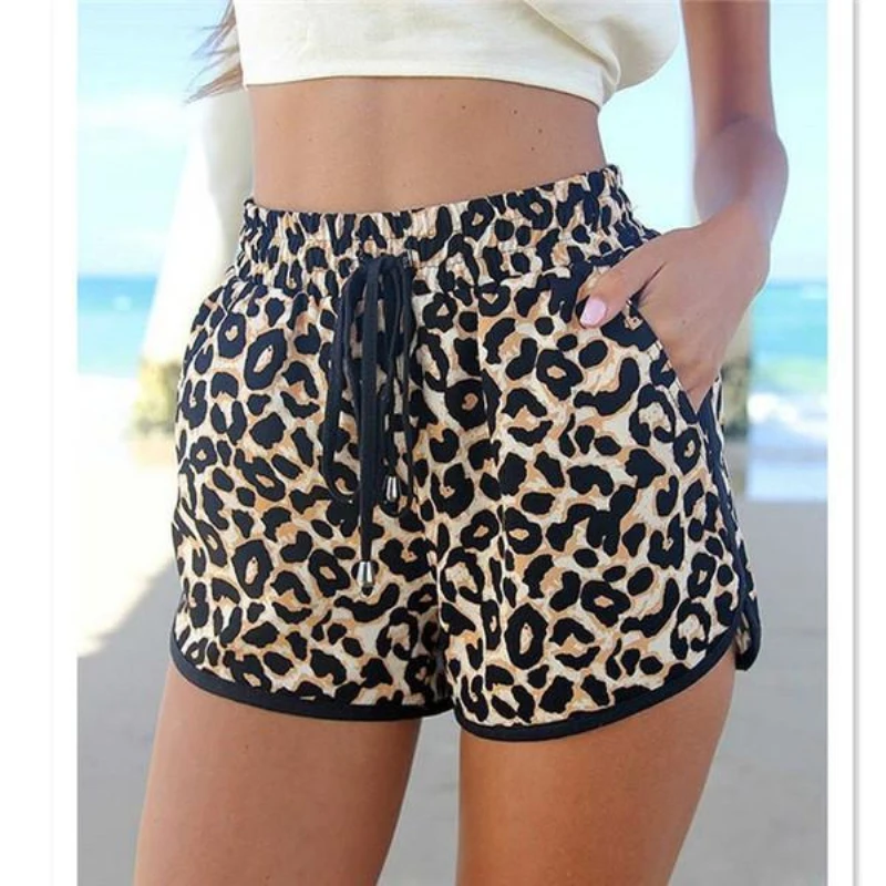 

Hotpant Women Shorts Summer Beach Charming Casual Sexy lady's Leopard Shorts Feminino Print Hotpant Pantalon Shorts Hot Sale