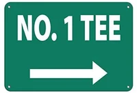tee golf course no 1 tee golf signonly parking sign warning caution tin signs metal outdoor street road decor