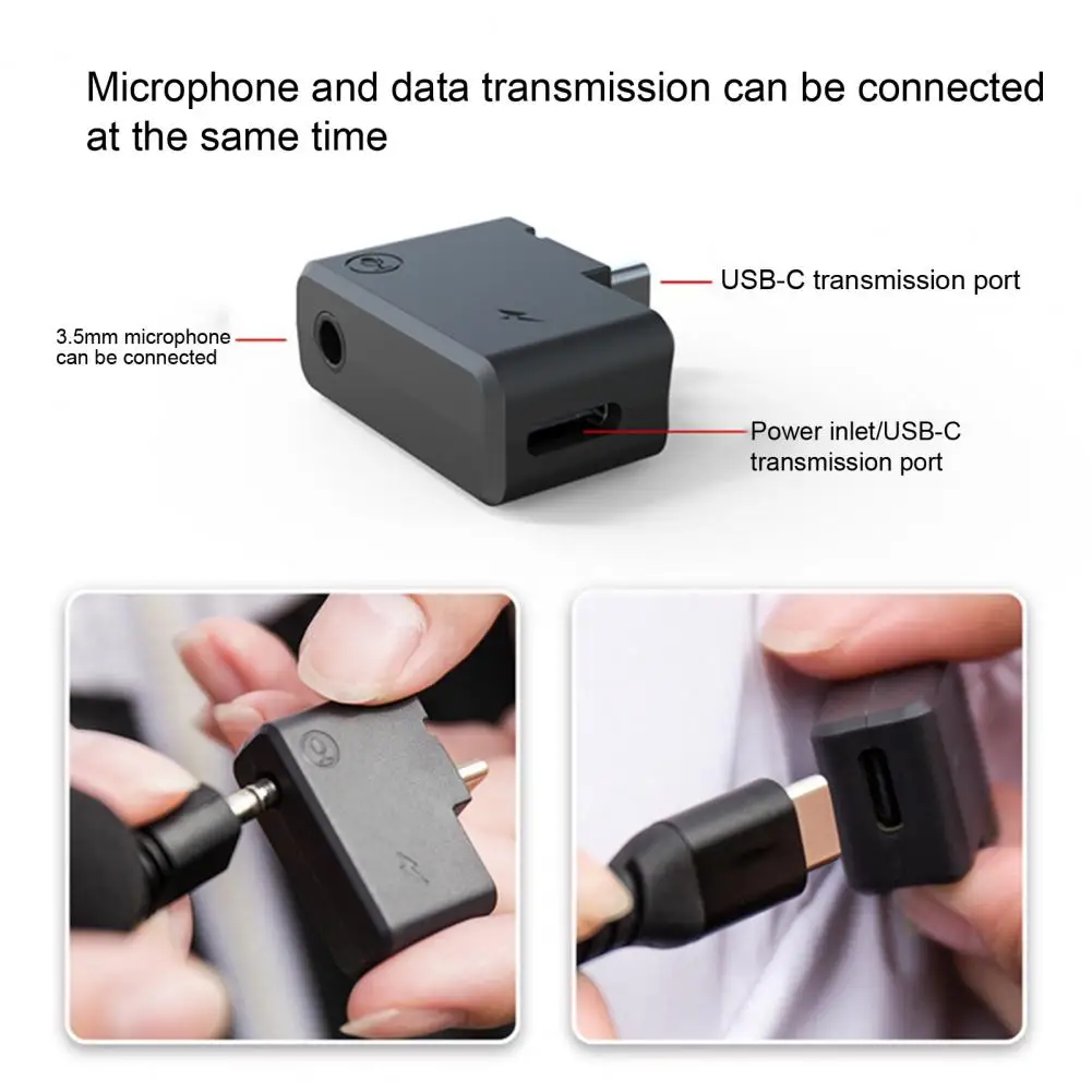 

Suitable For Insta360 ONE X2 Mini Microphone Adapter Charging Audio External Adapter Original Accessory Timeline Charging Hub