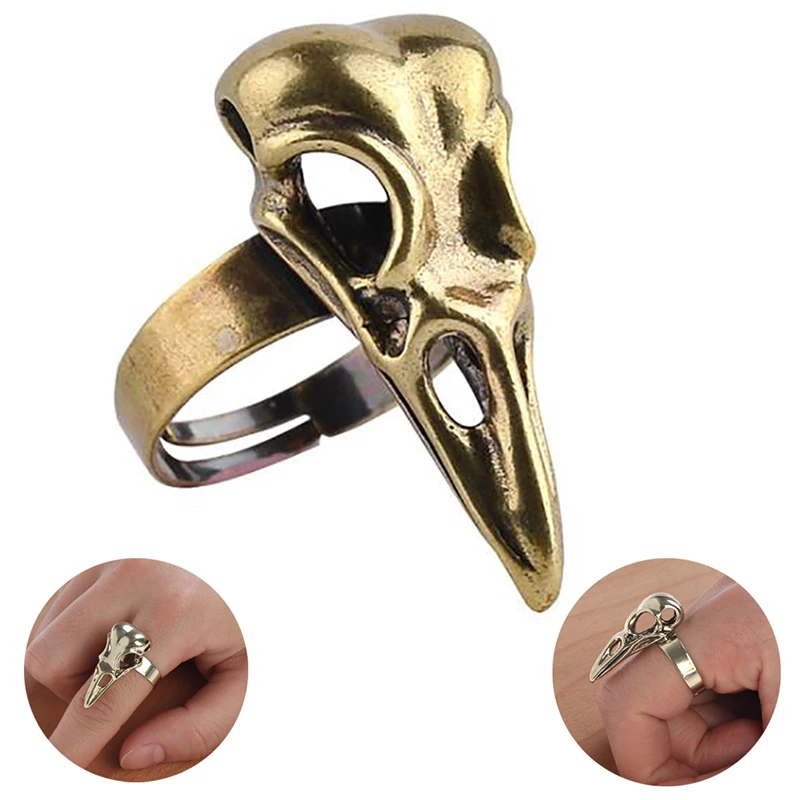 Специальный Птица Череп кольцо с изображением ворона в стиле панк ювелирные