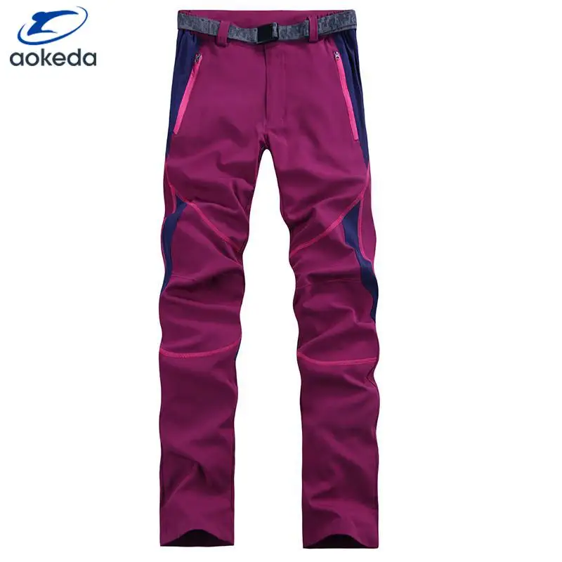 Водонепроницаемые уличные штаны для пеших прогулок женские флисовые охоты