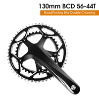 2pcsset durable wear resistant hollow frosted surface metal chainring bike accessory metal chainring double chainring