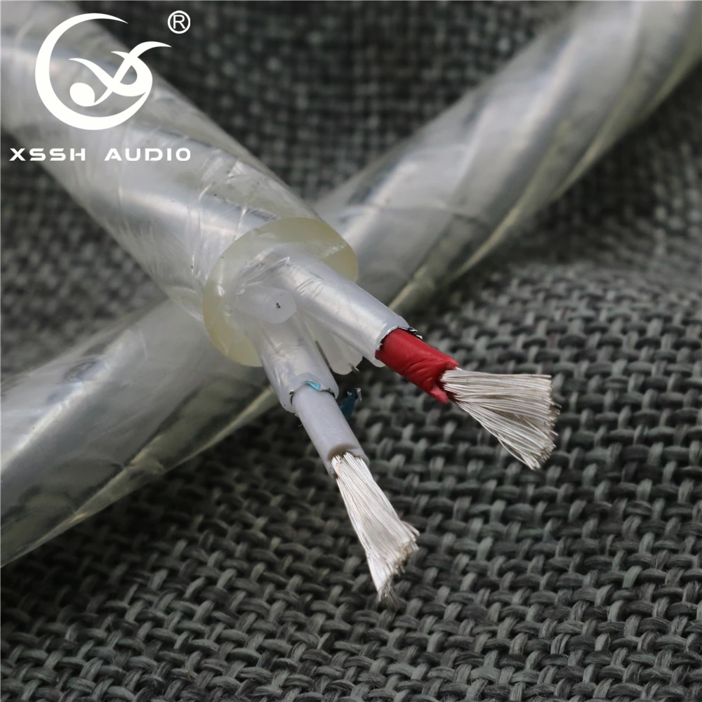 XSSH audio LITON 8 5 мм PE круглая изоляция T180 двойной неиндуктивный провод OFC с покрытием