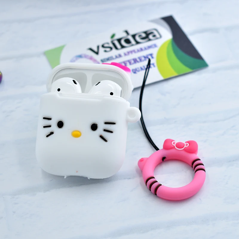 Для Airpods силиконовый защитный чехол TWS i11 i12 гамбургер попкорн Bluetooth наушники зарядное устройство коробка крышка Анти-потеря ремешок подарок