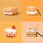 Силиконовый чехол для наушников Apple AirPods 1, 2 Pro, с милым 3d-рисунком кота, собаки, защитный чехол для беспроводной Bluetooth-гарнитуры