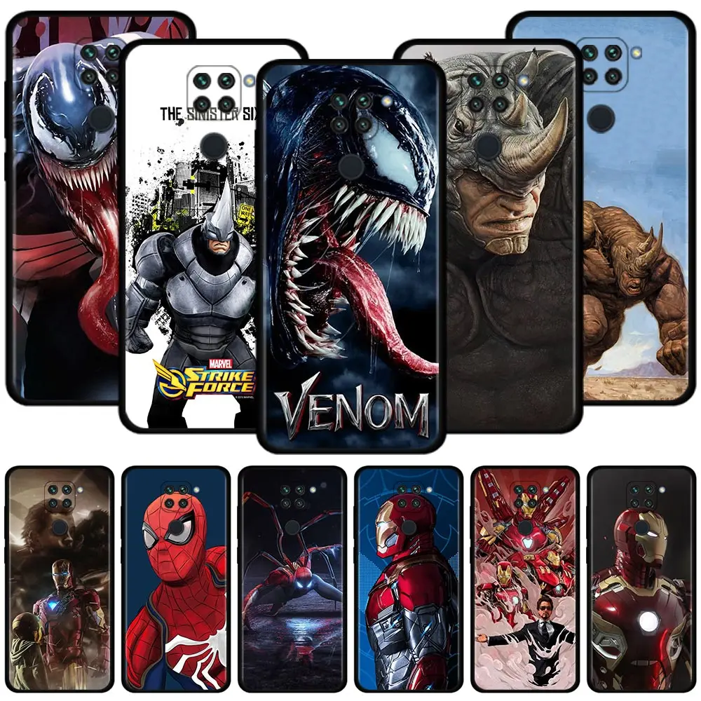Чехол для мобильного телефона Marvel Rhino Xiaomi Redmi Note 9S 9 8 10 Pro Max 9C 7 9A 8T 9T 7A защитный чехол