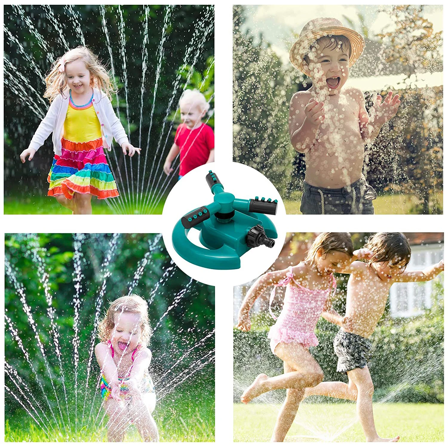 1 шт. автоматический 360 градусов вращающийся 3 руки Насадка распылитель воды для
