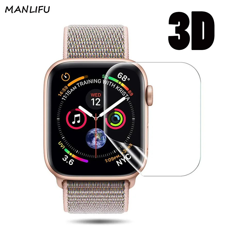 Мягкая прозрачная защитная пленка из ТПУ для iwatch Apple Watch Series 4 40 мм 44 Защитная