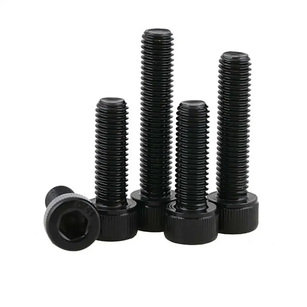 Black Left Threaded Hex Hexagon Socket Cap Screws Reverse Tooth Thread Cup Head Allen Bolts DIN912 Grade 12.9 M5-M12 | Обустройство
