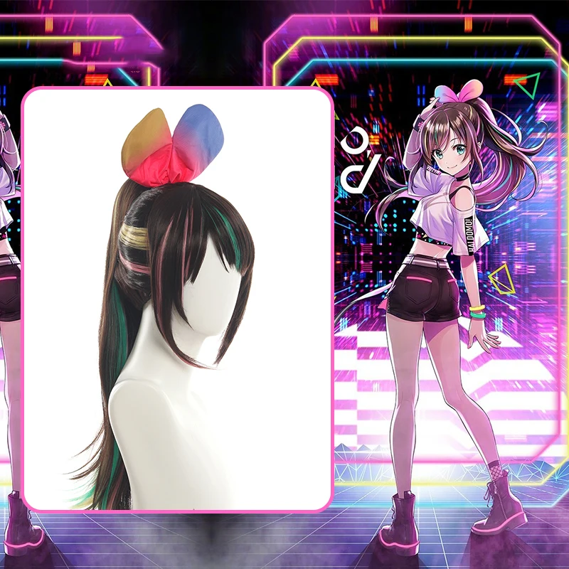 Новинка 2019 головной убор для косплея Kizuna AI первый живой косплей YouTuber Hello World 65 см