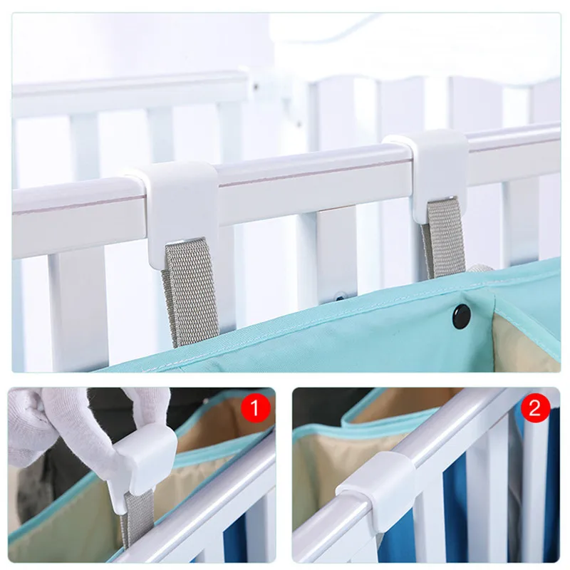 Portable Baby Crib Organizer Bed Hanging Bag for Essentials Diaper Storage Cradle Bedding Set Caddy | Мать и ребенок
