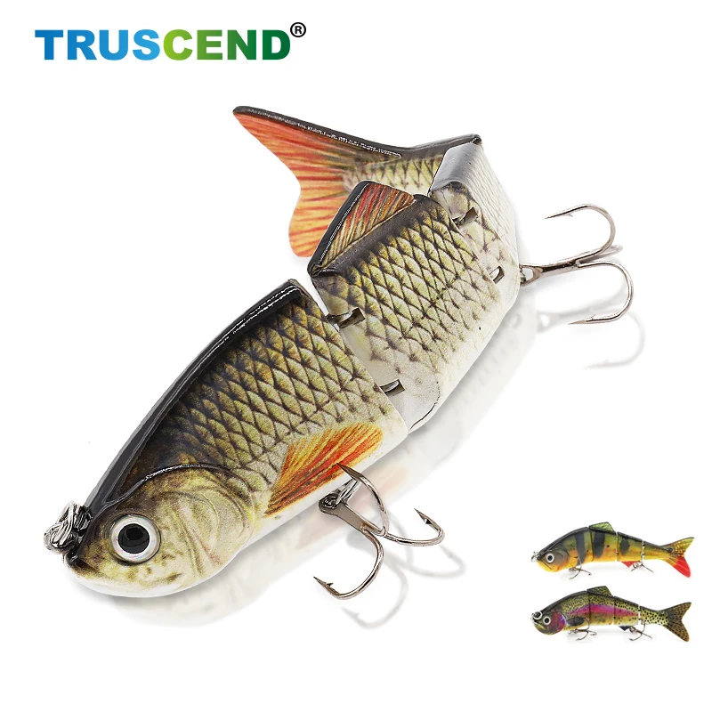 

12cm 17g Fishing Lure 4 Segments Artificial Hard Swimbait Sinking Wobblers Carp Fishing Accessories Winter Fishing Trolling Lure