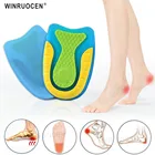Winruochen силиконовые гелевые чашки для пятки Шпоры подошвенный фасциит лодыжки боли пятки подушки стельки
