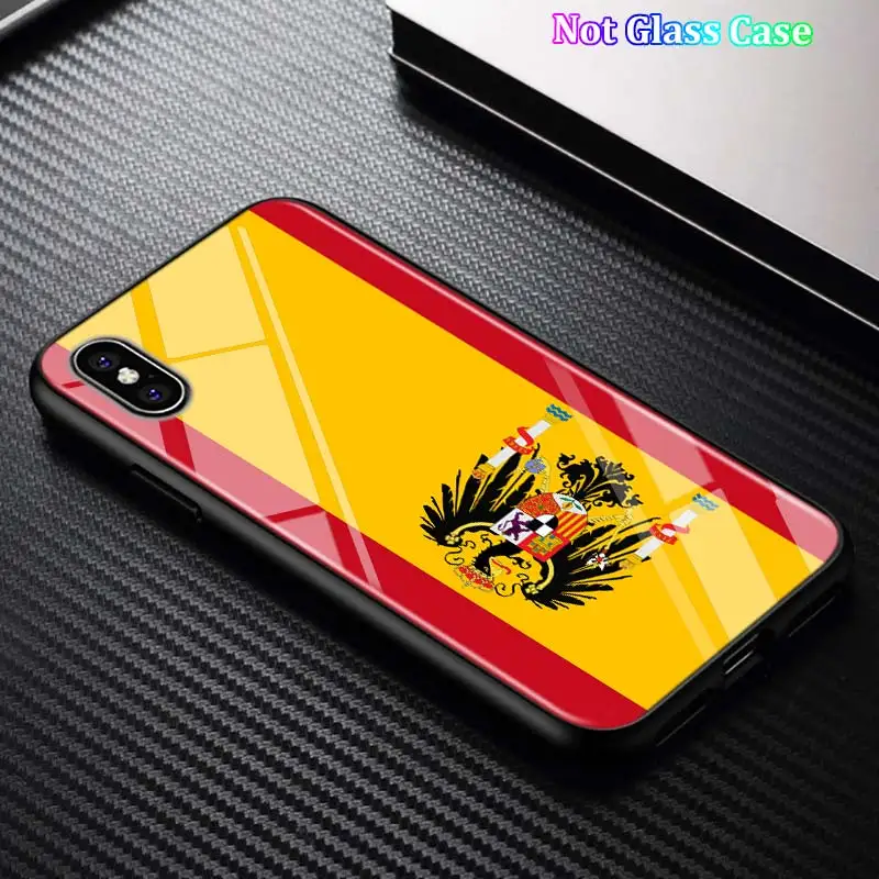 Style 09 Черный чехол для iPhone 11 11Pro Max испанские национальные флаги для iPhone X XR XS Max 8 7 6 6S Plus 5S глянцевый чехол для телефона - Цвет: Style 09