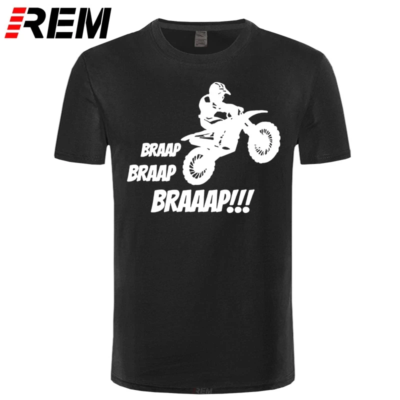 Футболка мужская с принтом мотокросса круглым вырезом и | Мужская одежда