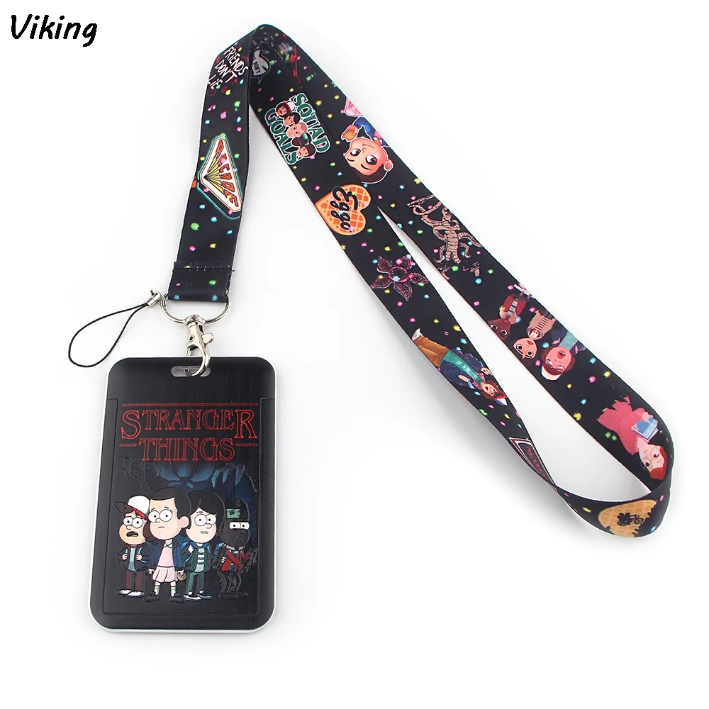 

20pcs/lot G1583 Tv Show Lanyard Keychain keys Badge Mobile Phone Rope Kids Gifts Card Holder Cover With Cartoon Lanyard