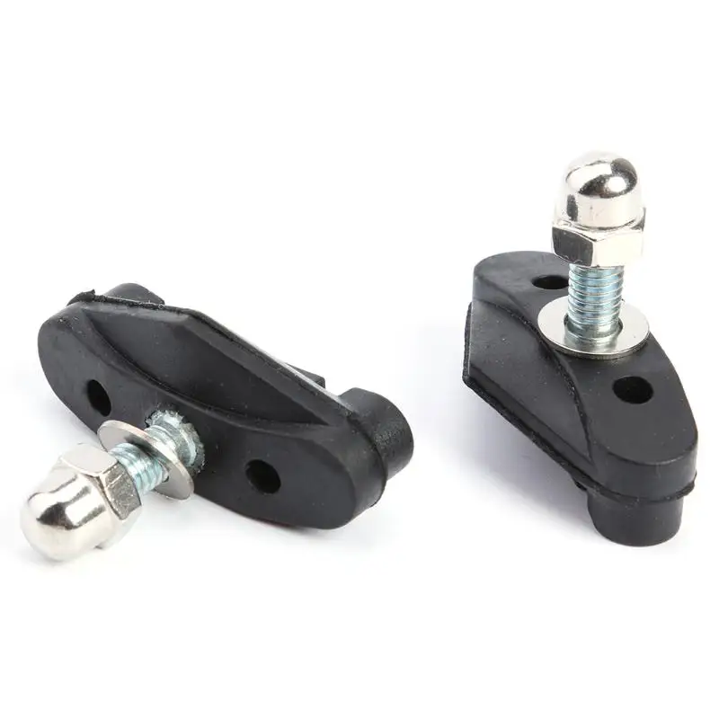 Прочные черные резиновые велосипедные тормозные колодки 2 шт. для обуви