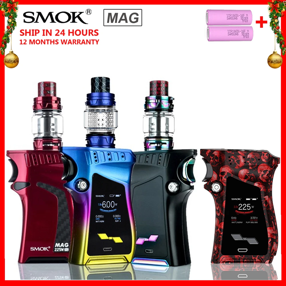 SMOK Mag Box Mod 225 Вт правый вейп электронная сигарета для атомайзера TFV12 PRINCE Tank V12 Prince испаритель катушка