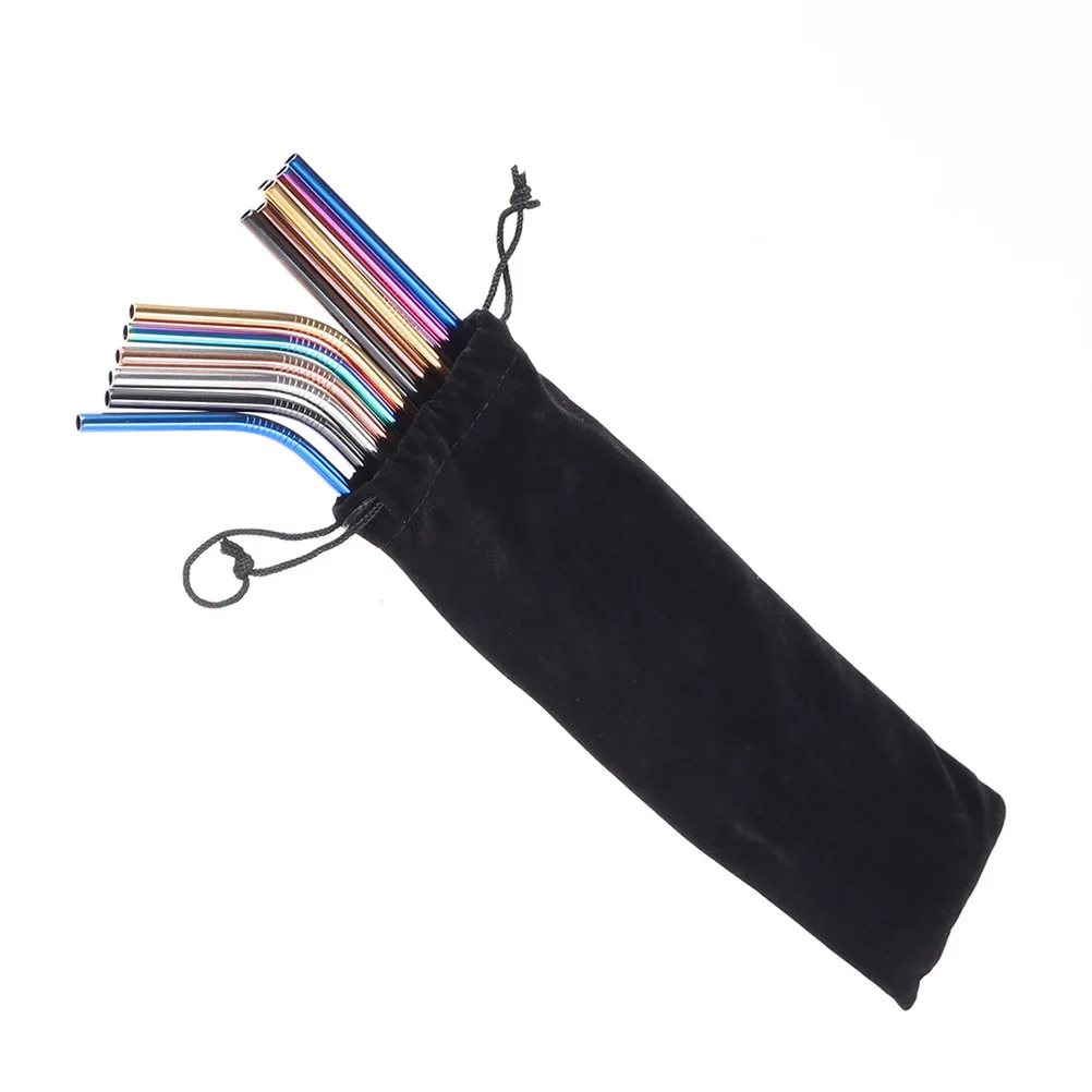 1 шт. черная фланелевая сумка из нержавеющей стали соломенная для переноски