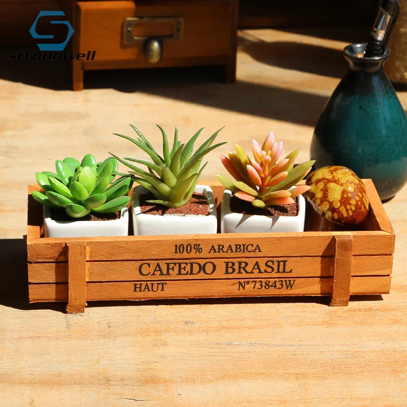Strongwell Фотофон в ретро стиле с изображением деревянного горшок для садового