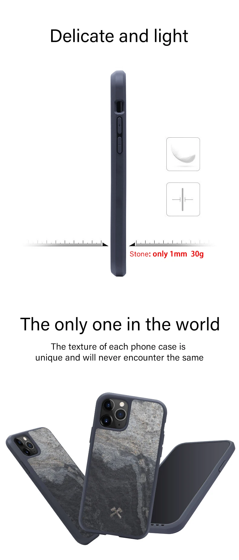 Настоящий камень чехол для телефона для iphone 11 Карбон все включено iphone 11 pro max X XS max камень чехол для телефона текстура уникальный