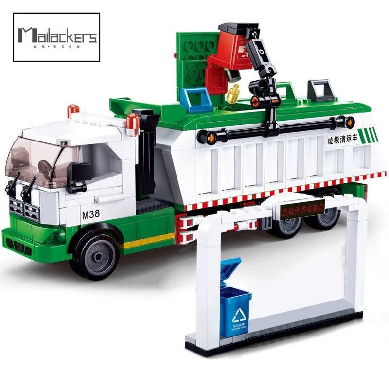 

Технический высокотехнологичный городской очиститель, классификация мусора, бриллианты для детей, подарки, набор моделей