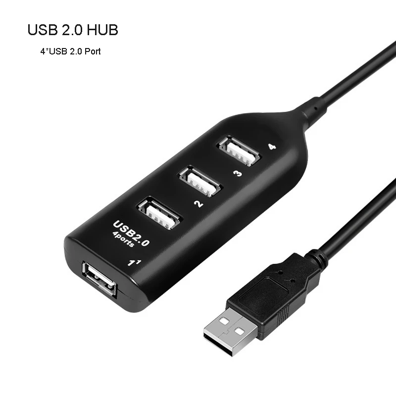 HUB Computer Hub Usb-хаб 2,0 Мульти USB разветвитель 4 порта Hab для ПК - Цвет: HUB Computer Hub