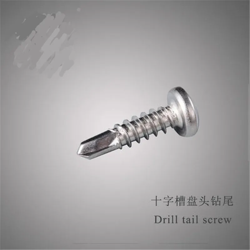 M3.5/M3.9/M4.2 крестовые встраиваемые буровые винты с винтовой резьбой Phillips Inox