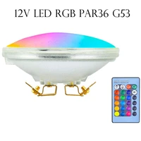 2pcs led par36 landscape bulb rgb 12v flood light landscape par36 9w led par36 bulb color changing ar111 g53 led par36 lamp