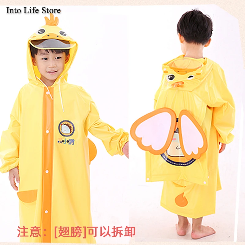 

Cartoon Rain Coat Kids Boys Girls Waterproof Pink Yellow Children's Raincoat Stroller Rain Poncho with Hood Jacket Gift Ideas