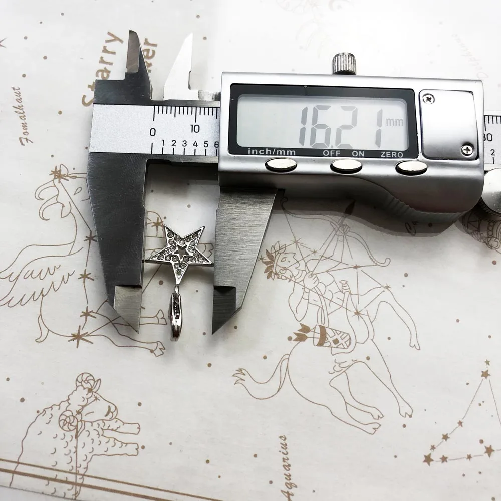 Браслеты с подвесками в форме звездочек для 925 стерлингового серебра мужчин и