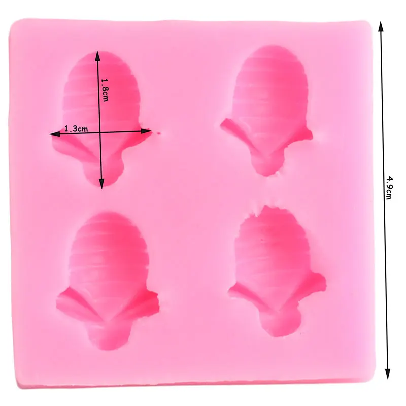 Силиконовые формы в виде насекомых пчел для самостоятельной сборки кексов