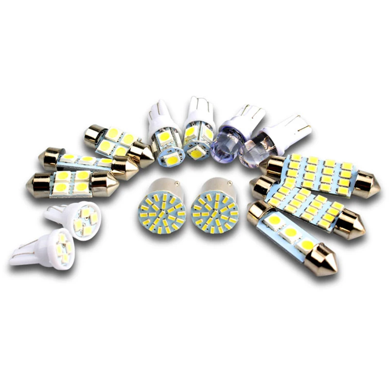 14 шт. Светодиодная лампа для освещения салона автомобиля посылка комплект