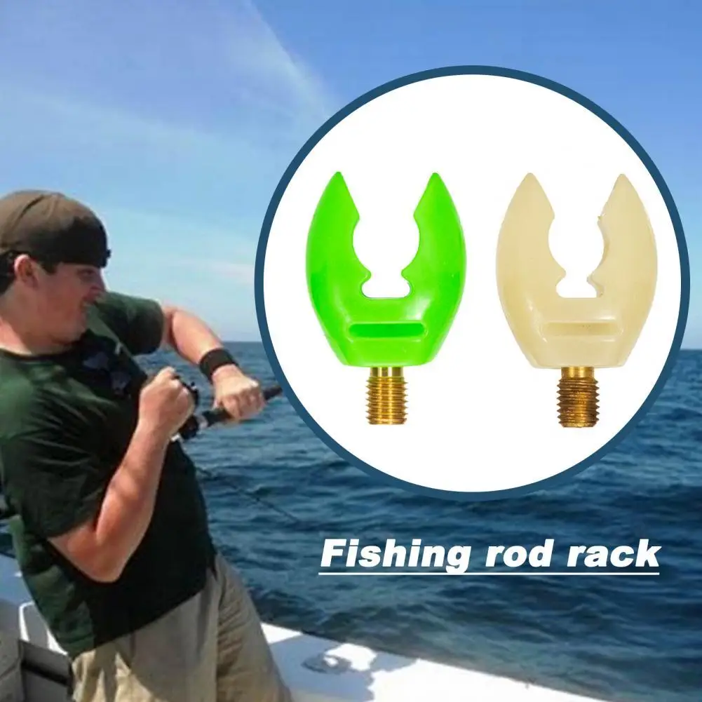 

Fishing Rod Rest Fluorescent Horn Shape Reusable Rest Butt Pole Stick Holder Coarse Support Stand European Style Rod Holder