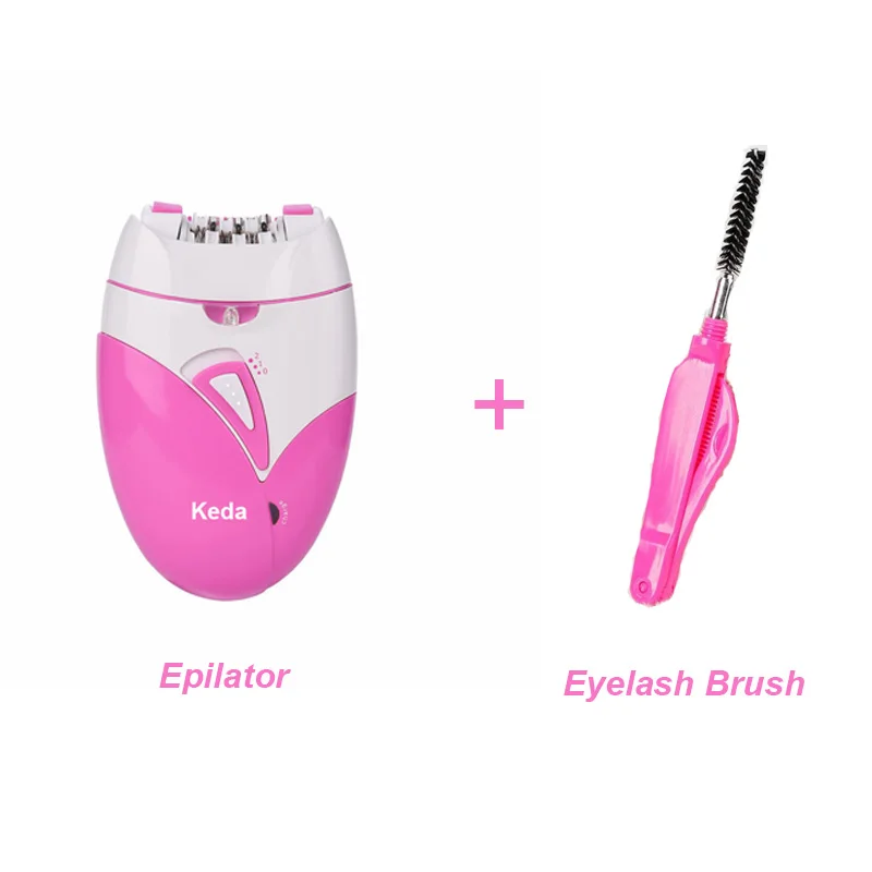 Epilator and Brush Женский эпилятор, USB зарядка, машинка для удаления волос, электрический перезаряжаемый Женский Триммер для бритья, удаление волос - Цвет: Epilator and Brush