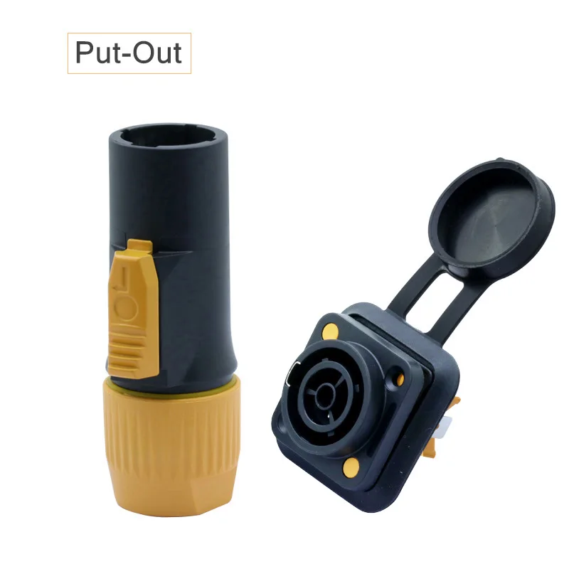 10 шт. IP65 Водонепроницаемый 3 контактный разъем питания переменного тока штекер +