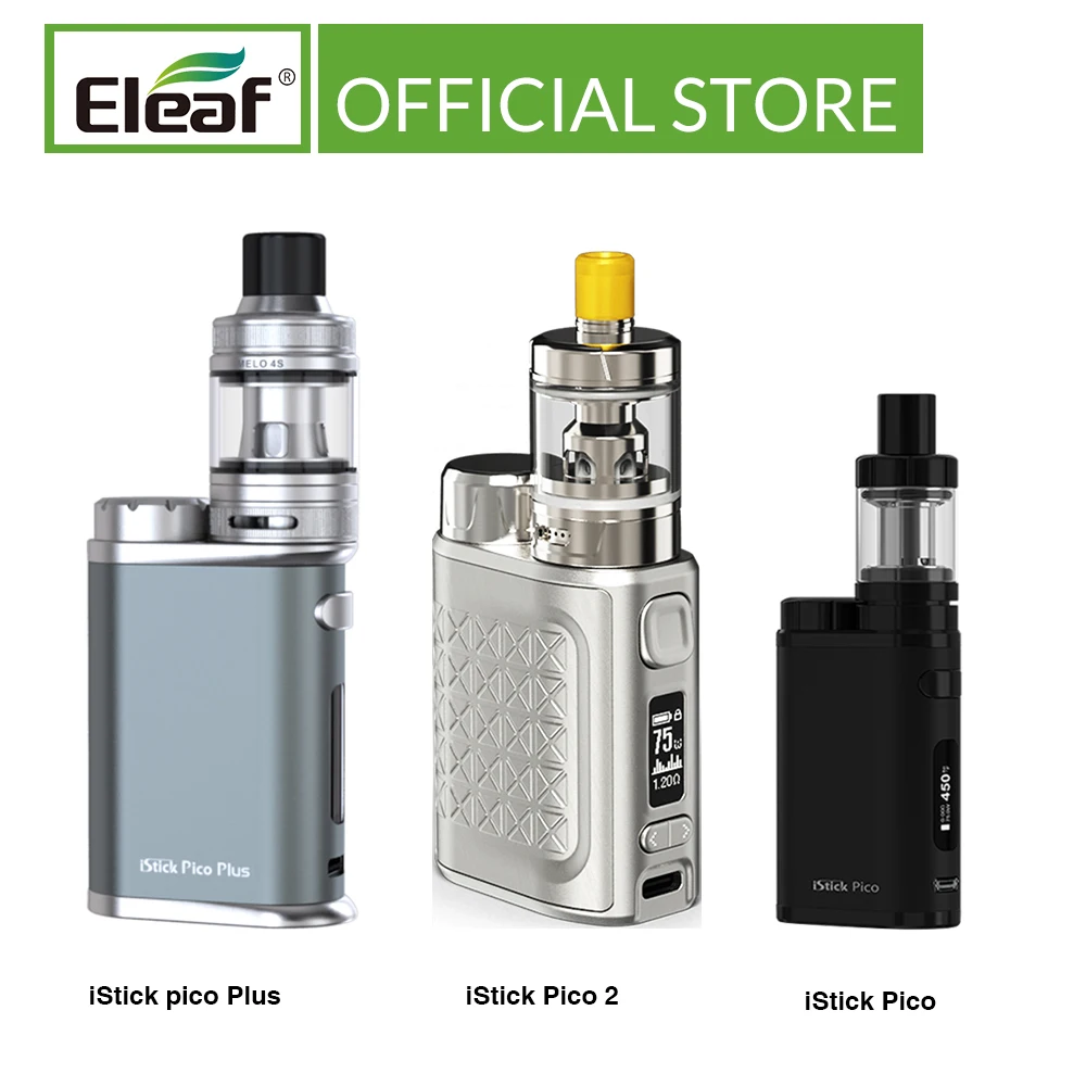 Оригинальный Eleaf iStick Pico Kit /iStick Plus 75 Вт Max Top Filling Box Mod электронная сигарета