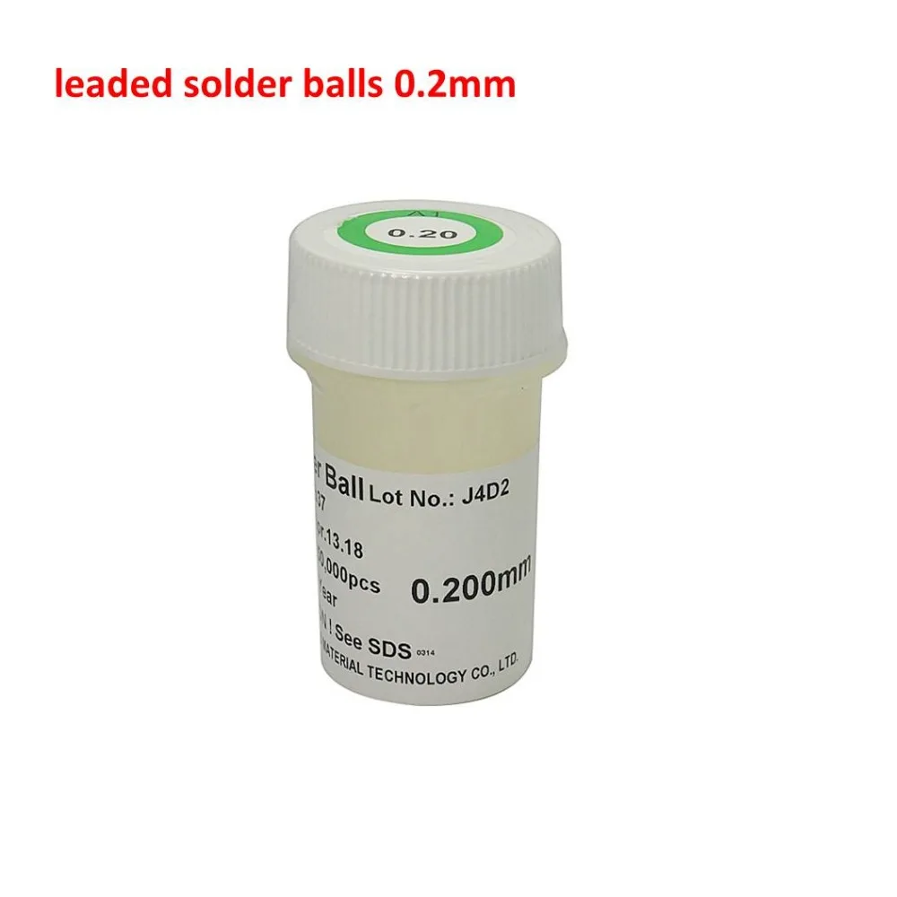 1 бутылка Паяльные шарики для реболлинга BGA 0 2 мм 25 3 мм|Детали инструментов| |