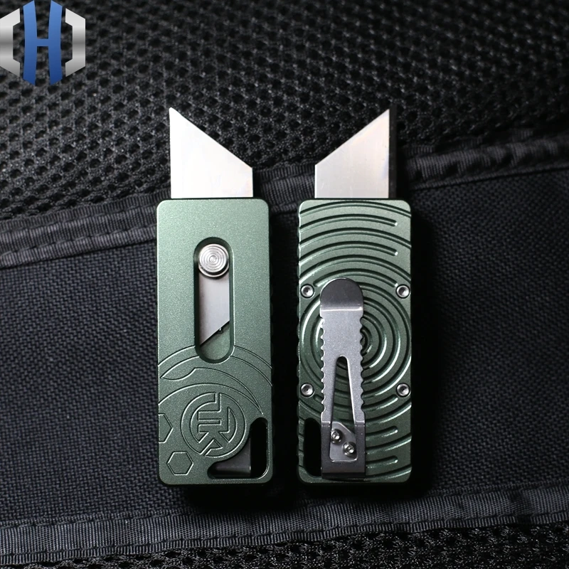 Two Step Paper Cutter Outdoor Field Survival Tool Knife Cut Open Express EDC Pocket Knife