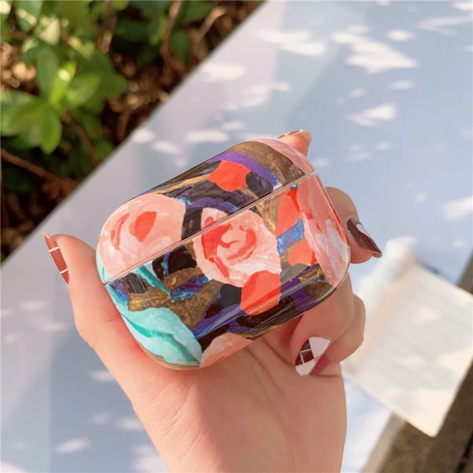 1123W Чехол для наушников для Apple Airpods Pro, чехол с мраморным рисунком, силиконовый чехол для Apple Air Pods Pro 3, Наушники Earpods, зарядная коробка - Цвет: 1123W