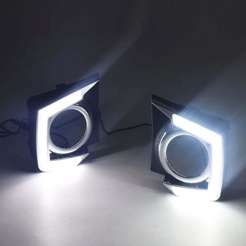 Автомобильные светодиодные дневные ходовые огни светильник для Mitsubishi L200 2015 - 2018