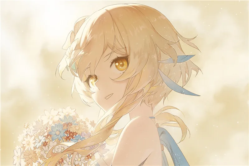 

Genshin Impact Anime Poster Wall Sticker Poster Room Decor