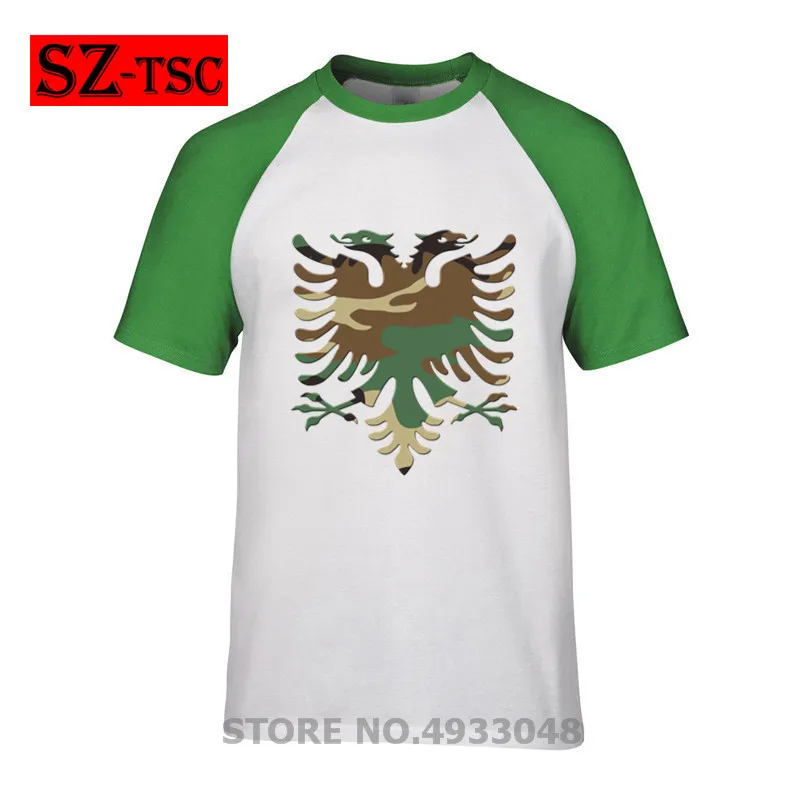 Мужская футболка с коротким рукавом камуфляжная 3D принтом орла круглый воротник