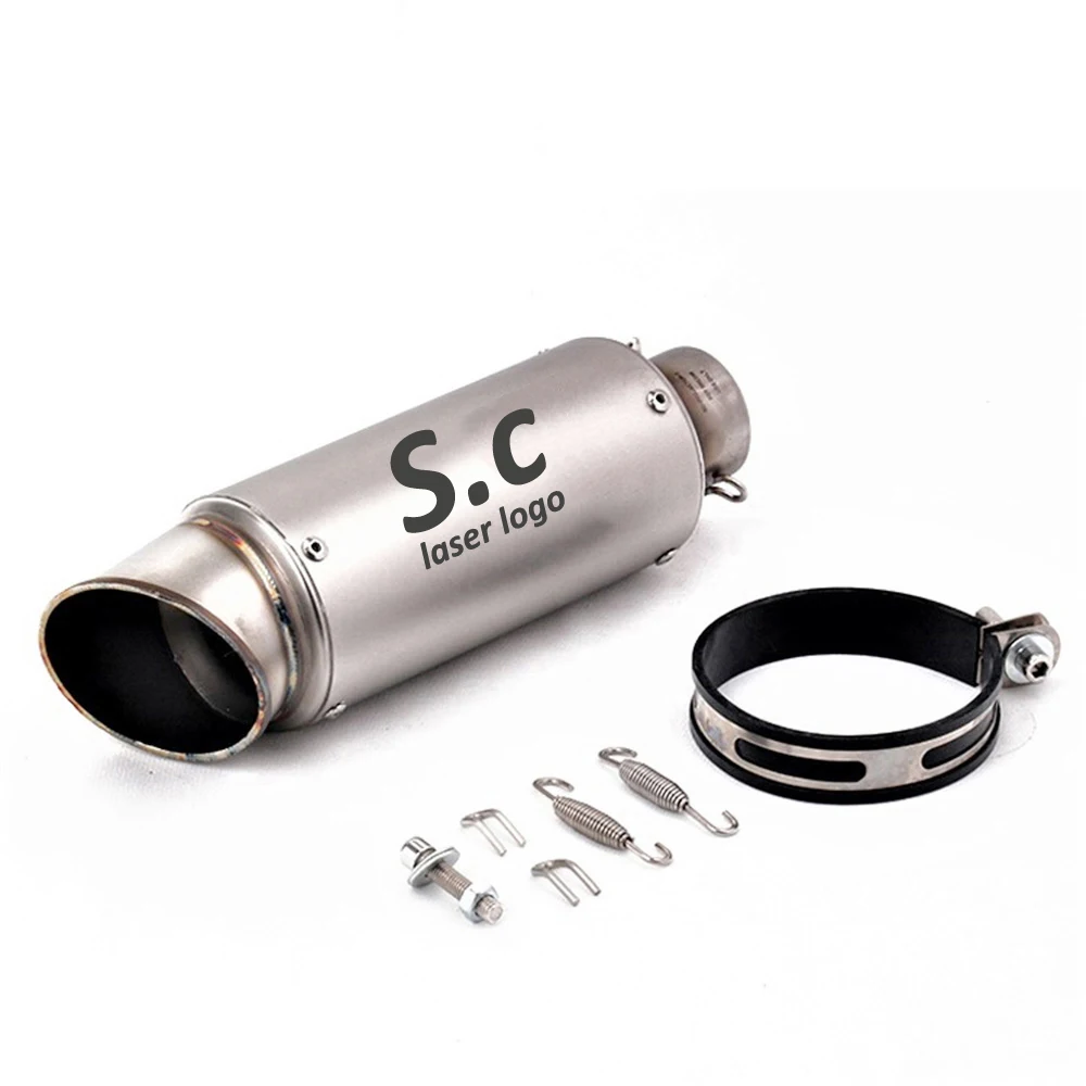 Глушитель выхлопной трубы для мотоцикла глушитель 51 мм 61 Dirt Bike Cafe Racer MT 09 GSR 600 PCX 125